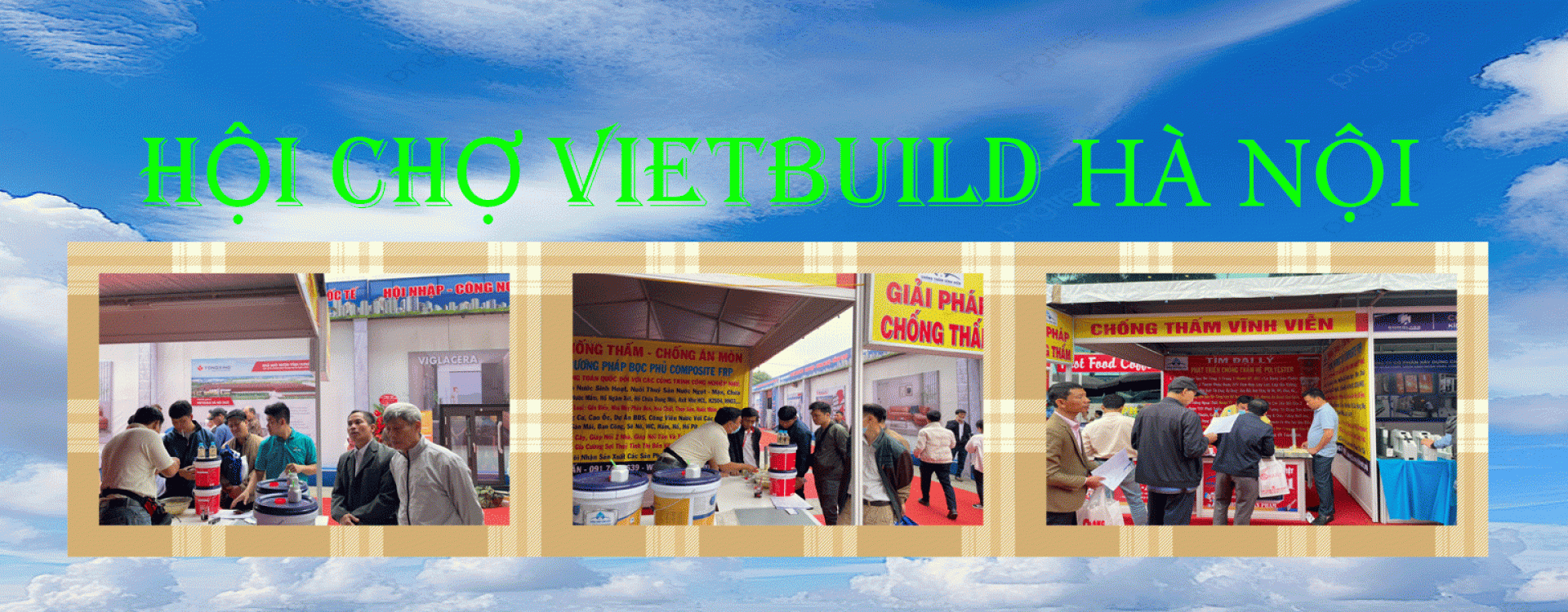 Chống thấm chống nóng tại hội chợ Vietbuild Hà Nội composite FRP chống ăn mòn